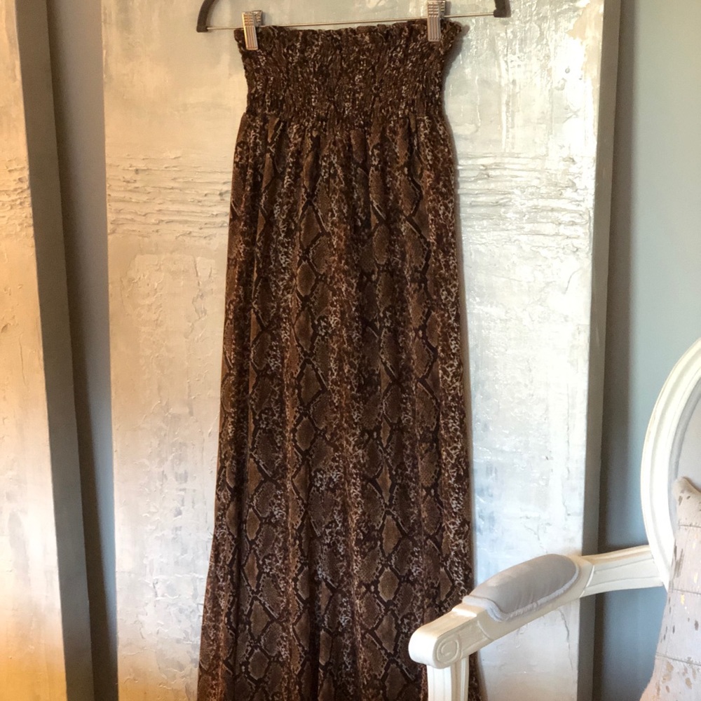 Show Me Your Mumu Brown Snakeskin Pants